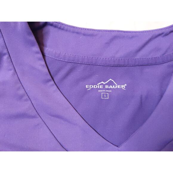 Eddie Bauer Womens S Purple Travex V-Neck Dress Athletic Travel AS IS - Picture 4 of 10